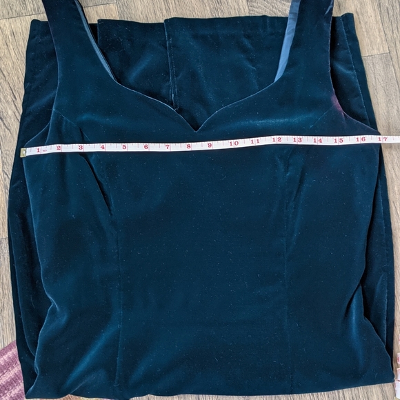 Vintage Velvet Dress Karen Lucas for Niki Green Wiggle Dress Sleeveless Union 12 - Picture 13 of 15